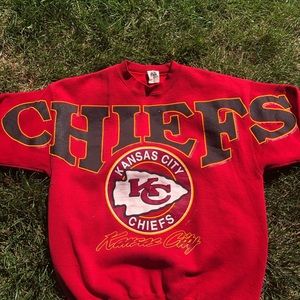 VINTAGE SPELLOUT CHIEFS CREWNECK